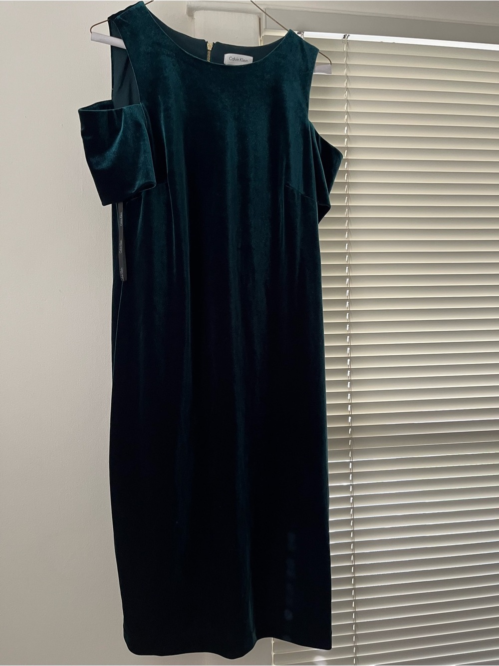 Calvin Klein Forest Green Velvet Dress, size 12